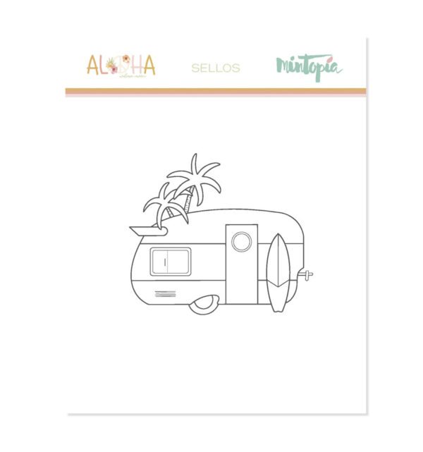 Aloha - Mintopia Studio - Basic Crea - My Hobby My Art - coleccion Aloha - sello caravan
