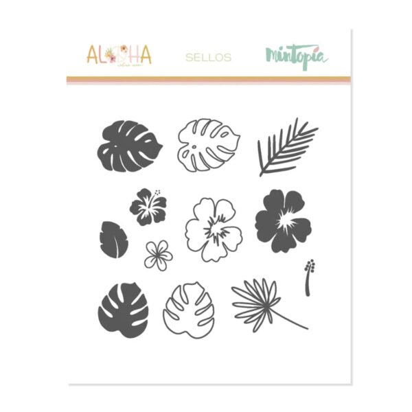 Aloha - Mintopia Studio - Basic Crea - My Hobby My Art - coleccion Aloha - sello tropical
