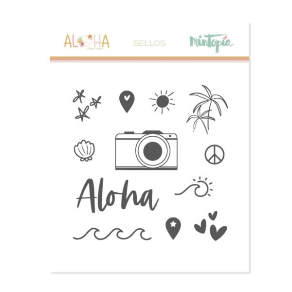 Aloha - Mintopia Studio - Basic Crea - My Hobby My Art - coleccion Aloha - sello verano