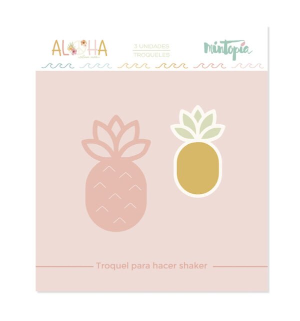 Aloha - Mintopia Studio - Basic Crea - My Hobby My Art - coleccion Aloha - troquel pina shaker - pineaple