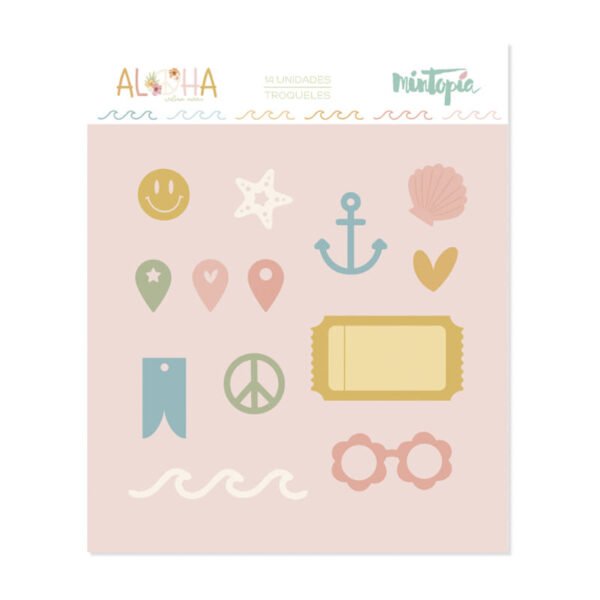 Aloha - Mintopia Studio - Basic Crea - My Hobby My Art - coleccion Aloha - troquel tickets-iconos-aloha