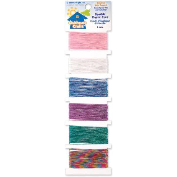 Clubhouse Crafts Elastic Cord - sparkle - my hobby my art 2