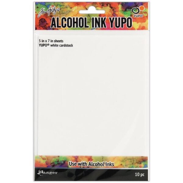 Tim Holtz Alcohol Ink White Yupo Paper 10 Sheets - my hobby my art